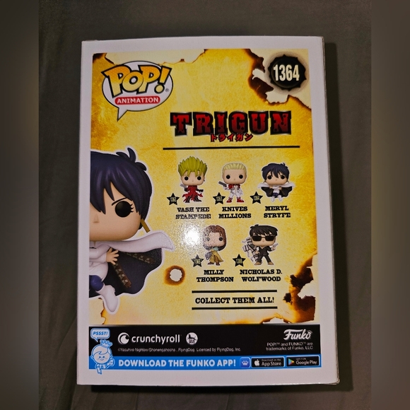 Trigun Anime/Manga Meryl Stryfe Vinyl POP Figure Toy #1364 FUNKO NIB NEW - Picture 3 of 3